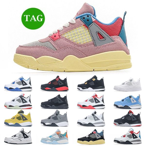 

j4 basketball baby kids shoes 4 4s black shoe boys cat toddler sneaker designer military trainers kid youth toddler infants td athletic outd, White;red