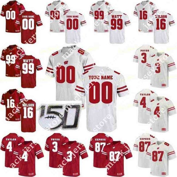 

american college football wear college ncaa college jerseys wisconsin badgers 6 danny davis iii 57 jack sanborn 23 jonathan taylor 99 jj, Black
