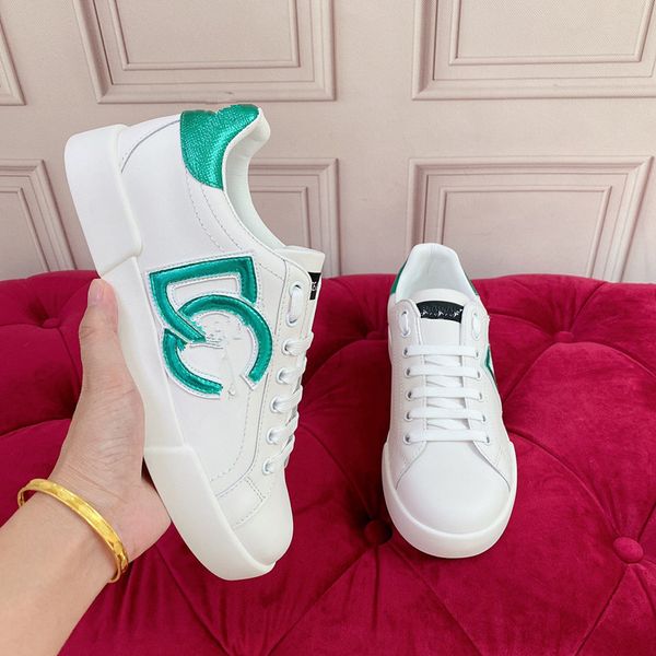 

designer mens women luxury casual shoes embossed leather curb sneakers classic calfskin stripe stretch cotton low rubber platform sole train, Black