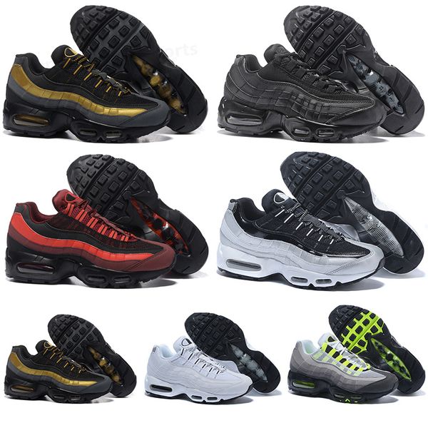 

new running shoes 2022 wholesale 95 cushion running shoes size 36-46 women mens 95s light p blue sneakers triple black dark army neon ir r65