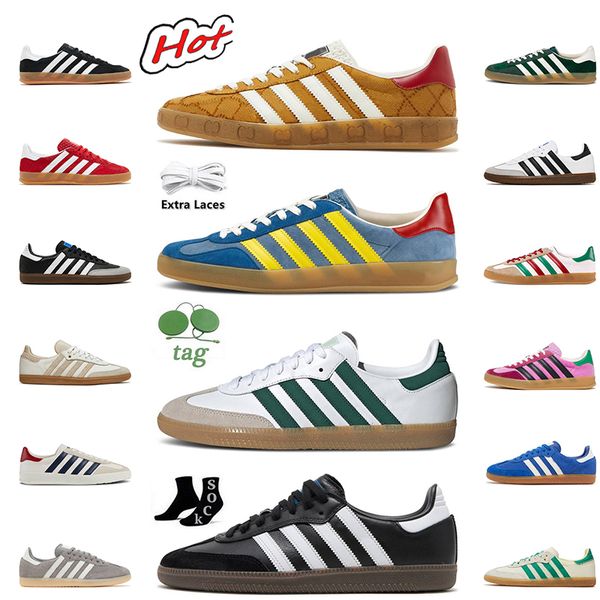 

ale samba gazelles running shoes sambas vegan black white gum wales bonner green light blue suede monogram pink velvet grey bliss women mens