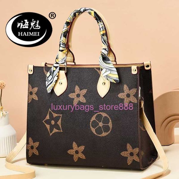 

store handbag 95% off clearance wholesale 2023 new women's bag large flower color matching shopping fashion capacity one shoulder tote