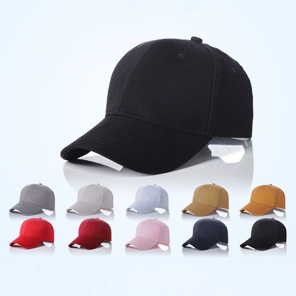 

high-grade cotton baseball caps men and women hats plain baseball caps, Blue;gray
