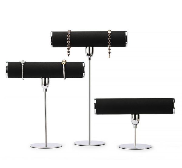 

bracelet metal display stand microfiber bracelet jewelry stand holder watch window props jewelry display stand4817186, Black