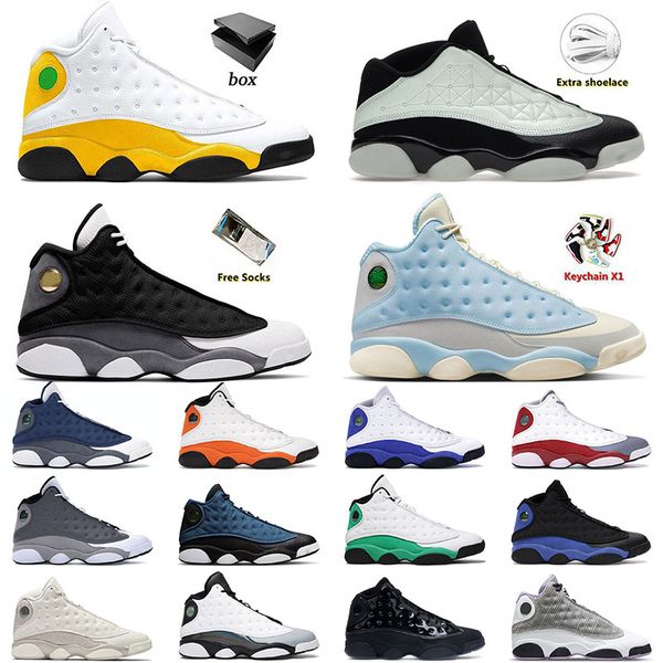 

with box sneakers 13 13s xiii basketball shoes og jumpman del sol reverse bred chicago obsidian starfish mens women trainers athletic outdoo