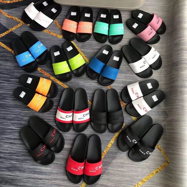 

designer paris slides mens slippers bag bloom flowers printing leather black shoes fashion luxury summer sandals beach sneakers
