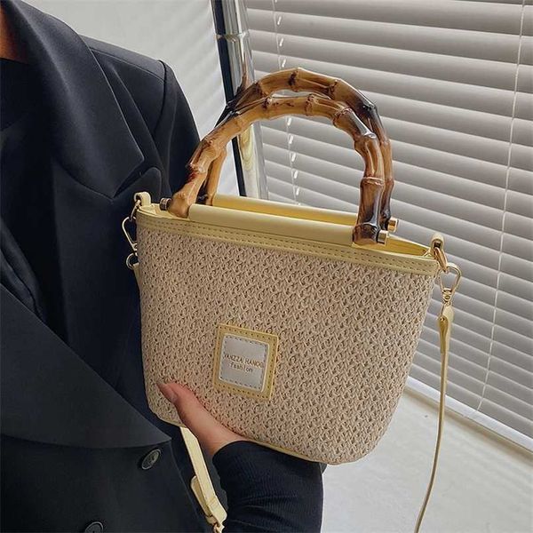 

2023 bags clearance outlets small crowd design straw hand for women in summer new fashion cane beach versatile single shoulder messenger bag