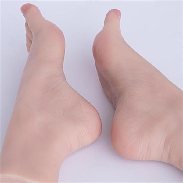 

2023 nail practice slimming female foot mannequin lengthened manicure artificial props shooting display foot model joint can be bent e129