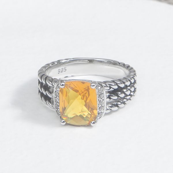 

engagement rings for women designer fashion brand rings women wedding gift ring twisted cable rings, Silver