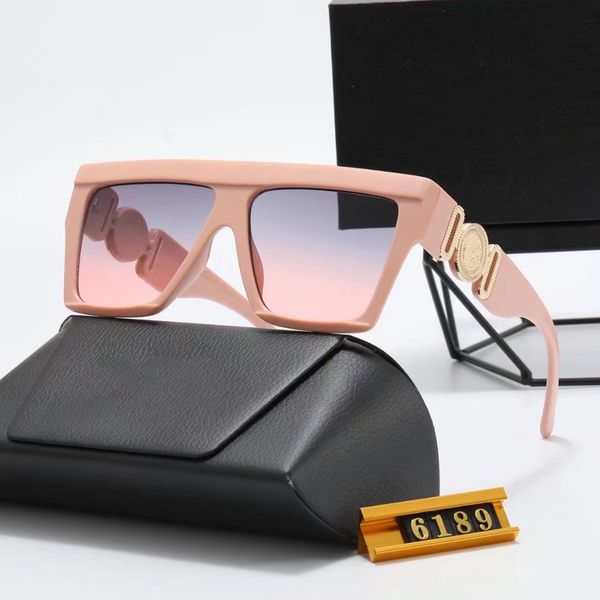 

uv protection men's and women's 6189 square frame sunglasses everything goes with luxury sunglasses, White;black