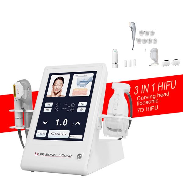 

2023 7d hifu 10000 s beauty items hifu skin tightening slimming anti aging remove wrinkles for skin tightening home use v face tightening hi