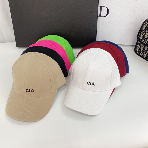 

new luxury quality baseball cap spring and summer trend b ins leisure travel cotton embroidered extended brim cap simple letter embroidered, Blue;gray