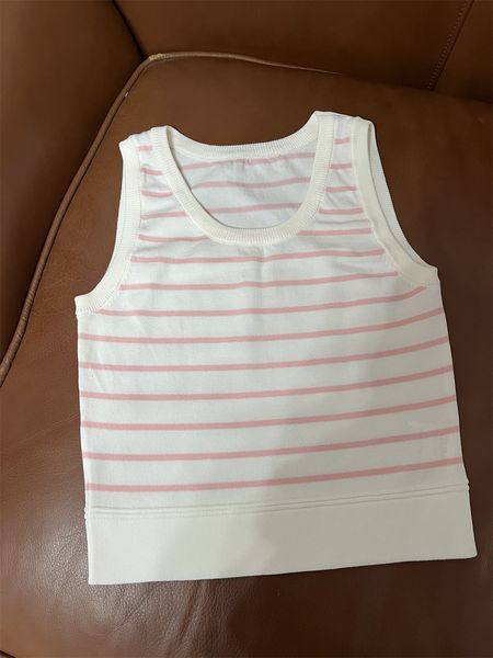 

women's tanks cami vests simple with colorful stripes cotton fabric soft smooth and comfortable young beautiful 230105, White