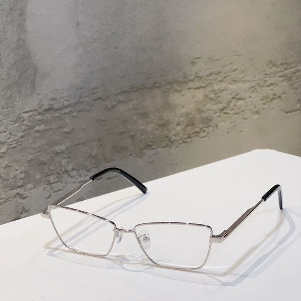 

womens eyeglasses frame clear lens men sun gasses fashion style protects eyes uv400 with case 0225, Silver