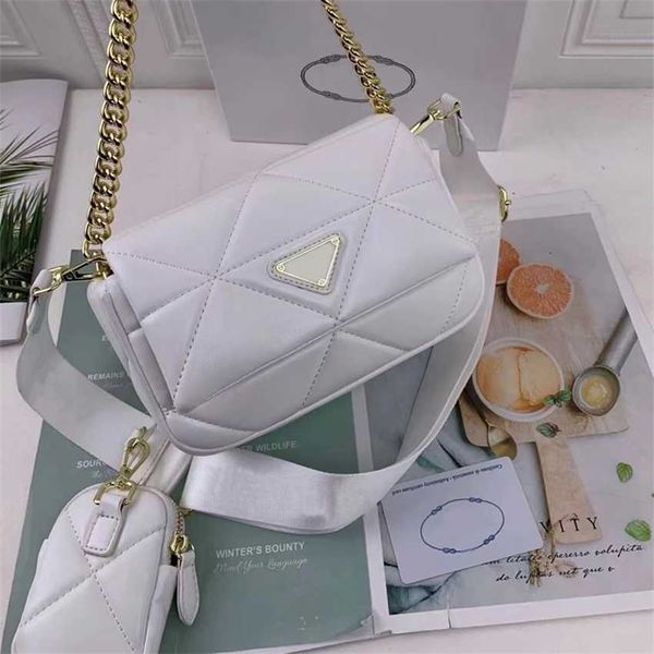 

2023 bags outlet online sale brand handbag designer single shoulder bag women luxury fashion bags chain nylon leather portable diagonal cros