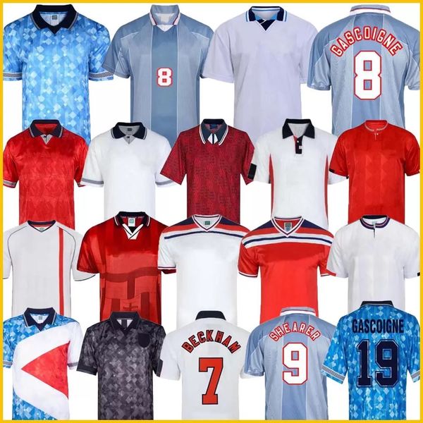 

retro soccer jerseys 1982 1986 1998 2002 shearer beckham jerseys 1989 1990 england gerrard scholes owen 1994 heskey 1996 gascoigne vintage c, Black;yellow
