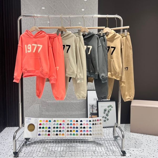 

esshoodies sweatshirts baby clothes sets ess suit boys girls gray camel color letter printing kids designers dh3fmlqx#ess, Black