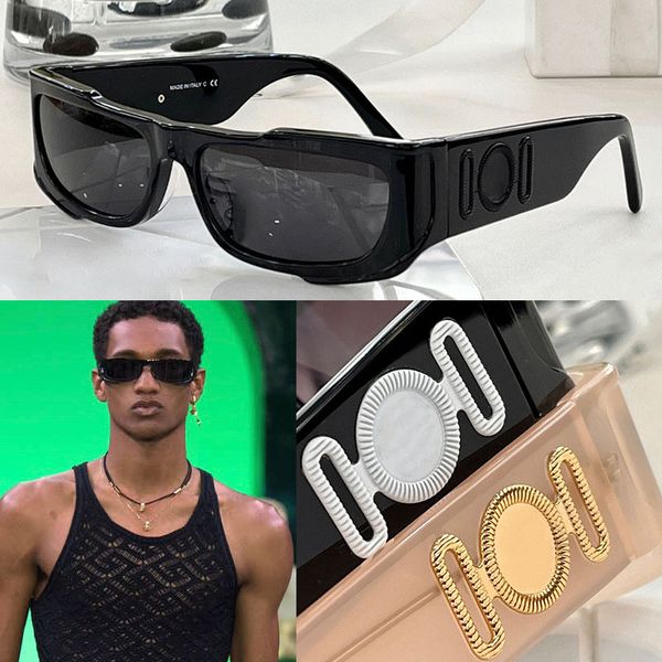 

2023 new fashion hip-hop sunglasses for men women rectangle glasses driving old man head logo glasses 4962 square vintage luxury sunglasses, White;black