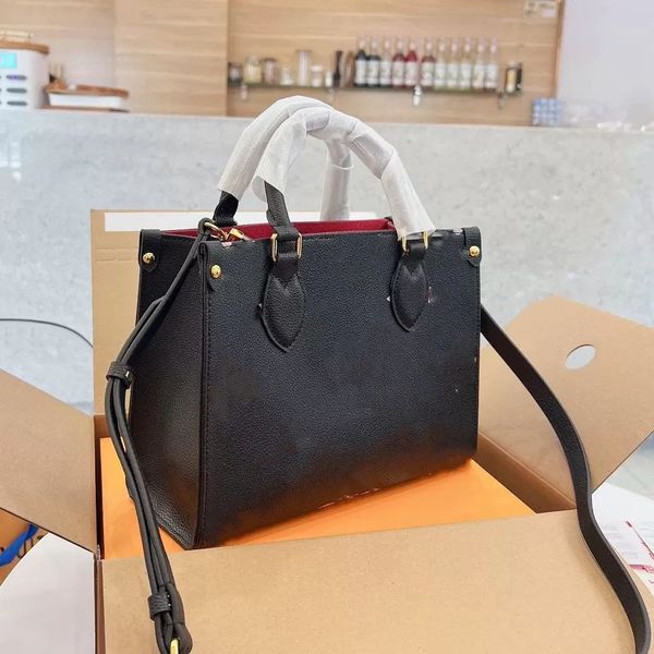 

black bag crafty onthego pm women luxurys designers bags embossing genuine leather lady handbags messenger crossbody shoulder bag totes wall