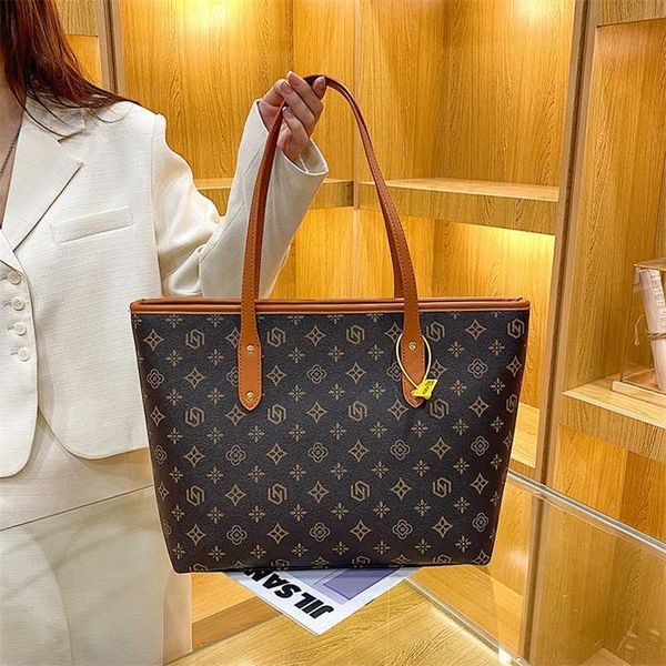 

2023 bags clearance outlets autumn winter new large-capacity h for work shopping commuting fashionable and versatile tote single-shoulder ba