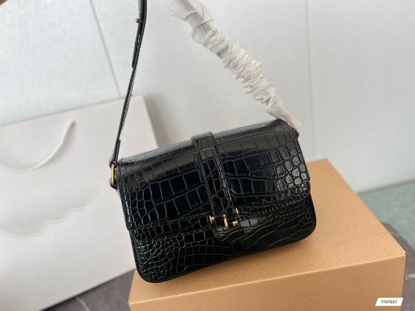 

classic women handbag crossbody bag hourglass crocodile skin bag high-grade leather bag