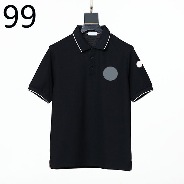 

monclair 70th anniversary mens t polo shirt chest double shirts 2023 brand designer tshirt t-shirts eu s--xl men's tees polos ig13, White;black
