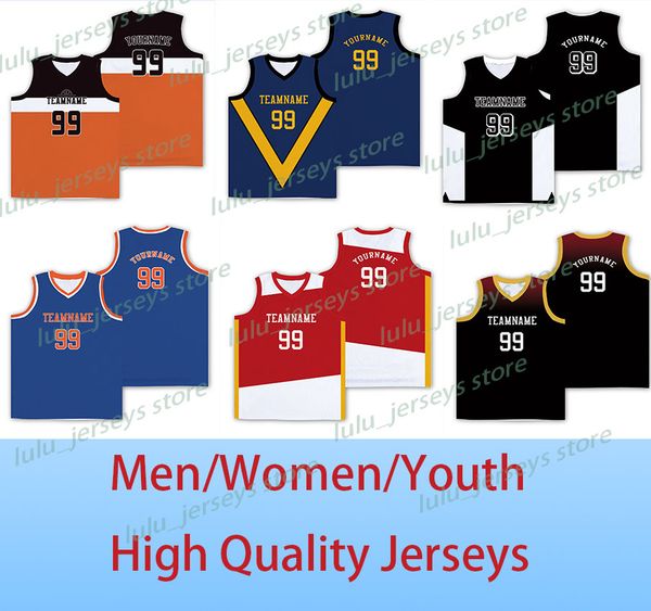 

custom basketball jersey stitched & printed letters number, big size new style sports uniforms for men/women/youth, Black;red