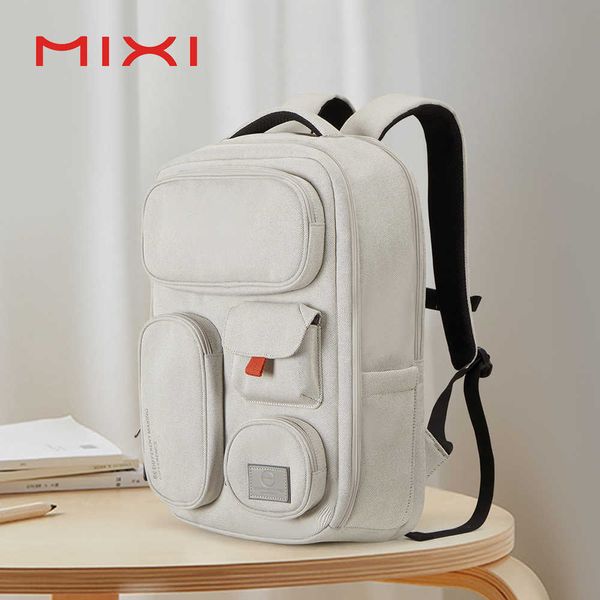 

backpack mixi outdoor backpack women travel bag 18 inch men rucksack waterproof lapwhite black blue 020723h
