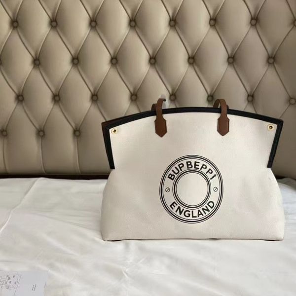 

2023 b-brand tote bags fashion canvas shoulder bags plaid stripe purses ladies handbags