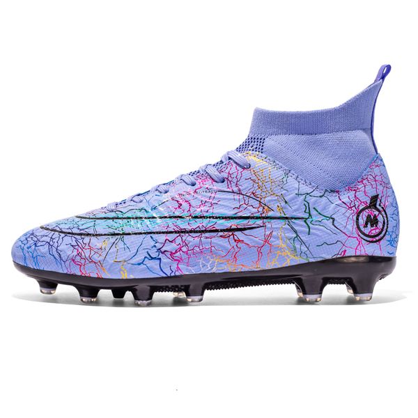 

dress shoes men's high mandarin duck soccer shoes fgtf grass antiskid training shoes football boots kids outdoor sports shoes 230206, Black