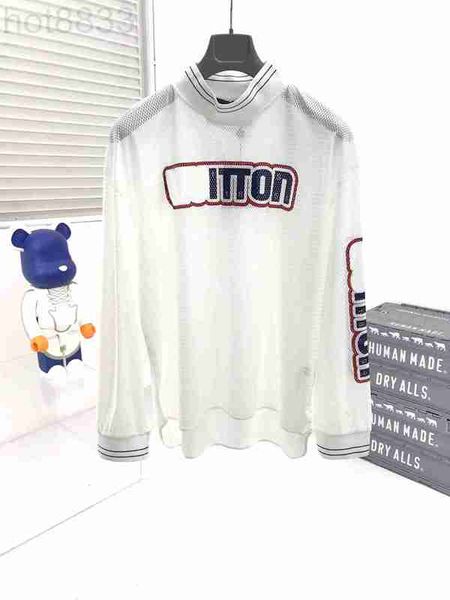 

men's t-shirts designer letter printed t shirts tee sweatshirt fashion high street long sleeves summer casual t-shirt breathable men wo, White;black