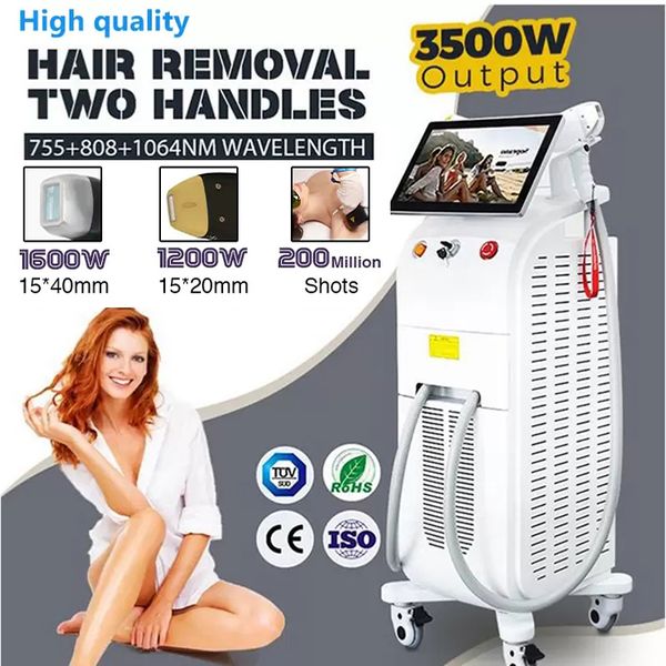 

factory price epilator 808nm laser diode hair removal machine 755 808 1064nm dioder lazer hair reduction skin rejuvenation with ice cooling, Black