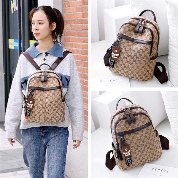 

designer handbag store 60% off backpack women new bag fashion trend pendant women's backpack student schoolbag