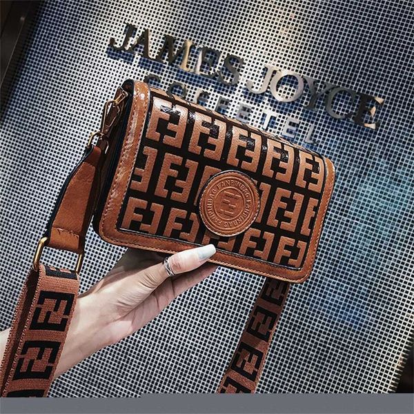 

2023 handbags online 90% off new brand small cross body leather mobile phone letter print flap cover women messenger bags clutches