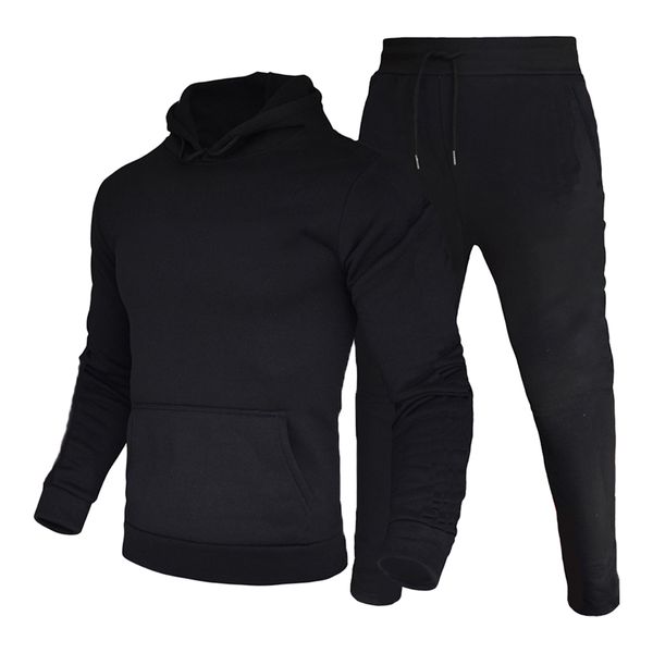 

men's tracksuits men's tracksuit set hoodie and sweatpants 2 piece man clothing winter casual sport hoodi men women pullover 23020, Gray