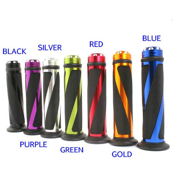 

red motorcycle dirt bike grips 7/8" handlebar bar end aluminum rubber gel hand grips handbars