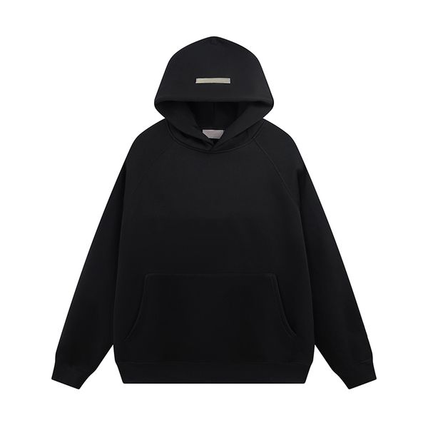 

warm hoodies hooded classic ess designer mens women streetwear pullover sweatshirts loose jumper clothing nbke, Black