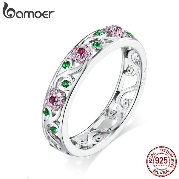 

wedding rings genuine 925 sterling silver finger ring for women wedding band engagement statement jewelry bsr132 230206, Slivery;golden