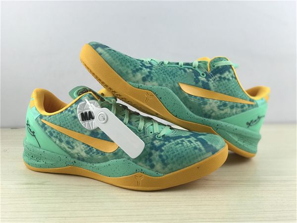 

authentic shoes 8 system aqua python shoes green glow laser orange mineral teal men women outdoor sports sneakers with original box 36-46, White;red