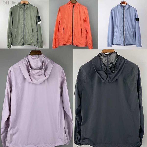 

summer sun light hooded jacket casual simple men women quality badge sunscreen clothes for lovers fashion men's youth coat zip hoodie s, Black;brown