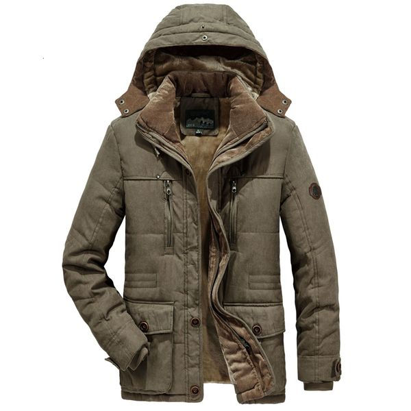 

men's jackets leisure velvet thick warm coat waterproof fleece hooded outdoor jacket coats hat windbreakers parka 230105, Black;brown
