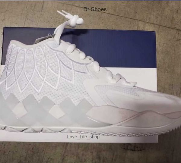 

mb1 triple white men basketball shoes with box 2022 sport shoe trainner sneakers size -12, Black