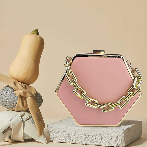

2022 new dinner bag banquet women's dress handbag chain strap messenger small square bag banquet dress 230207