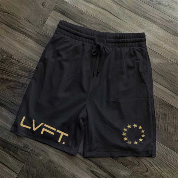 

men's shorts new men fitness bodybuilding summer gym workout male breathable mesh quick dry sportswear jogger beach short pants y2302, White;black