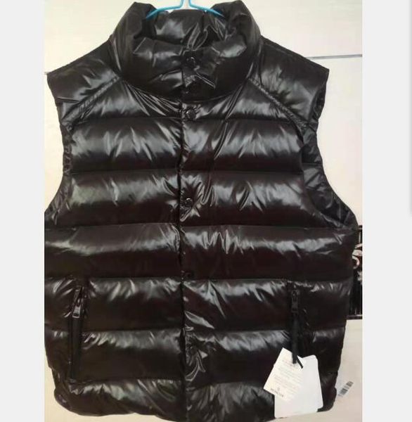 

designer outdoor sports down vest men women fashion casual thick winter jacket designer brand embroidery down coat, Black;white