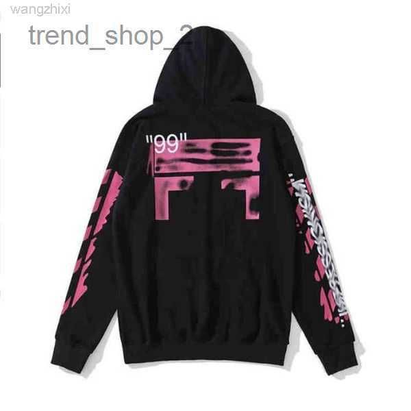 

men's hoodies sweatshirts 2022autumn brand off hoodie gilded plastic and couple's whiteoff t-shirts offs white 6gxgs 55eatr, Black