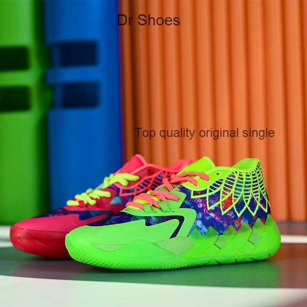 

lamelo ball mb1 men women basketball shoe green black red rick morty mens trainer breathable outddor sport sneakers us 4.5-12
