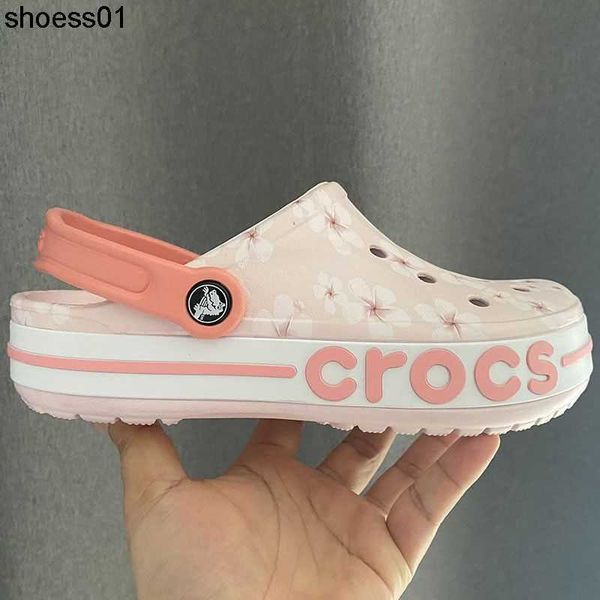 

croc sandal karochi summer men and women's cave shoes couple beyakaro pattern beach outdoor women's thick soles shoes, Black