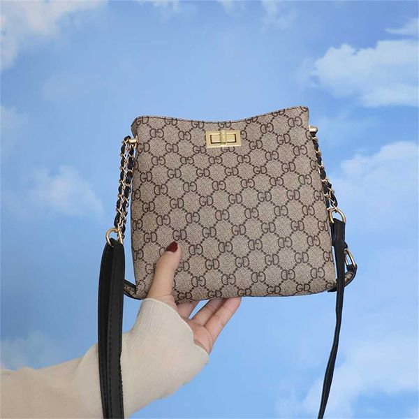 

designer handbag store 60% off small bag female new bucket series lattice versatile single shoulder messenger women's purse