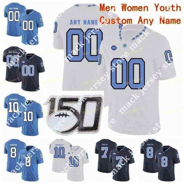 

american college football wear college ncaa college jerseys north carolina tar heels 1 khafre brown 10 andre smith 10 mitchell trubisky 10, Black